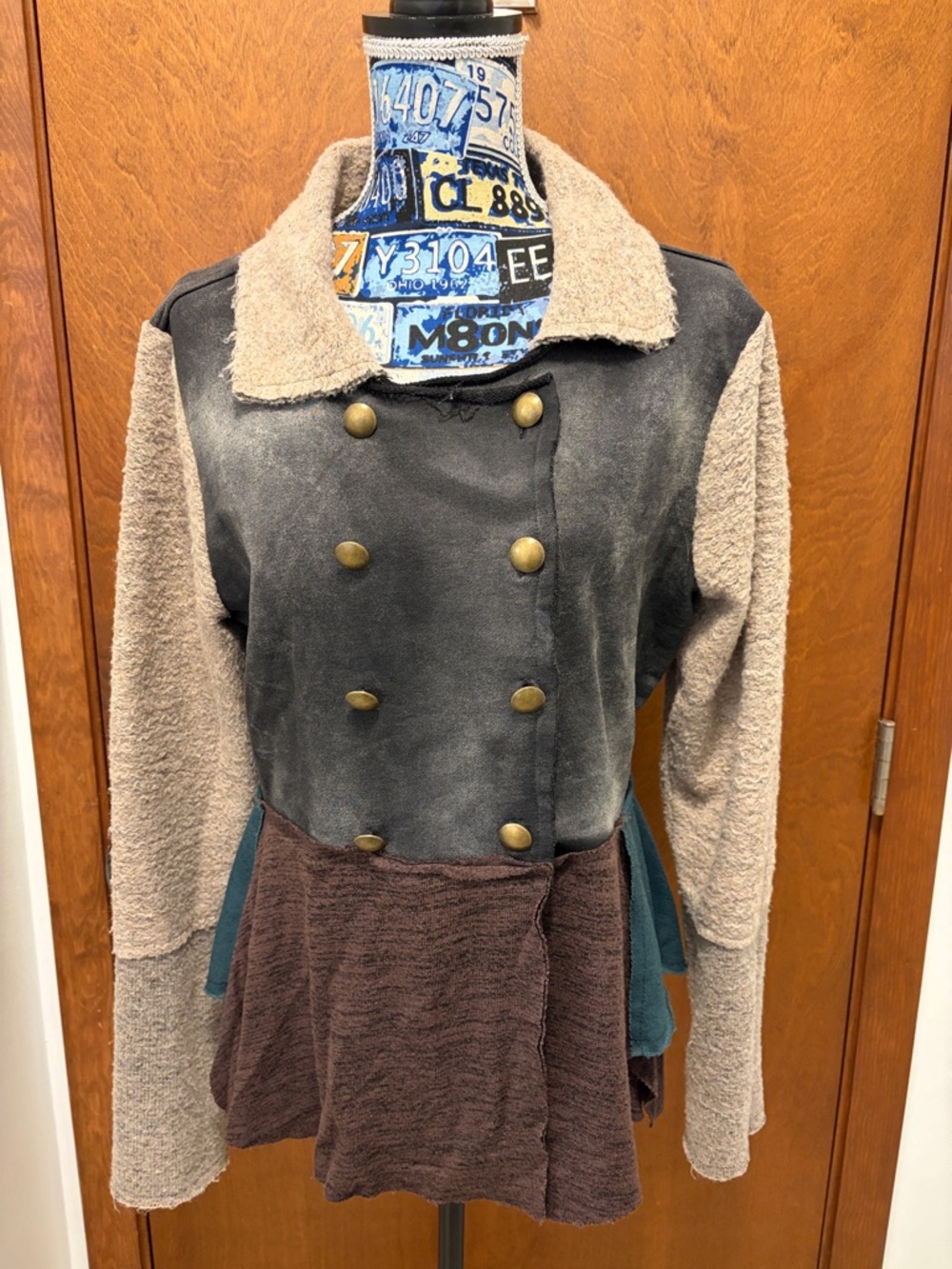 Gimmicks by BKE Womens Colorblock Double-Breasted light jacket size large - Picture 3 of 13